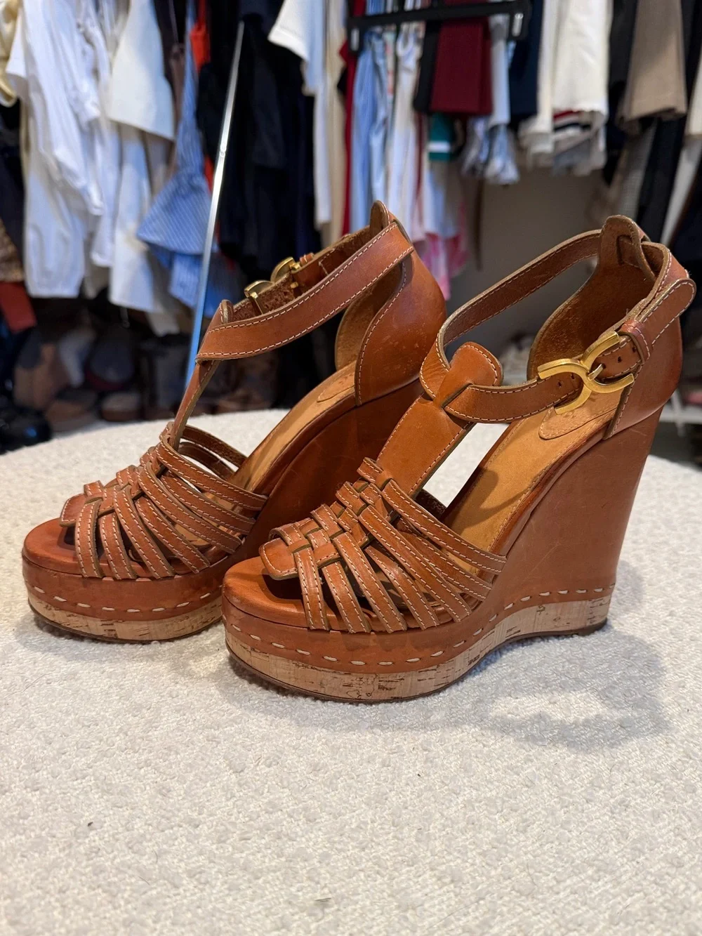Chloé Tucson Wedge Sandals